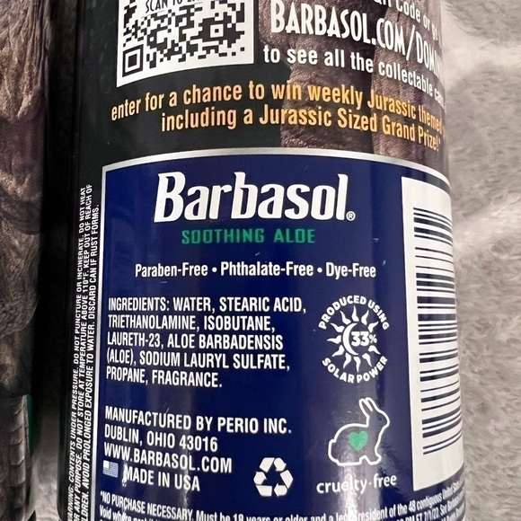 Jurassic Word Limited Edition 2022 Barbasol Shaving Cream 10 Oz lot of 2 - Picture 4 of 5